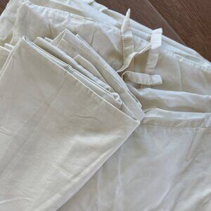 Brooklinen Beige Queen Duvet Cover and Pillowcases. 100% Cotton